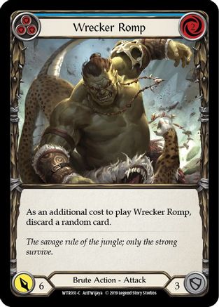 Wrecker Romp (Blue) (WTR031) (Unlimited Edition) Rainbow Foil - Welcome to Rathe