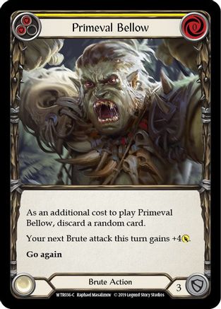 Primeval Bellow (Yellow) (WTR036) (Unlimited Edition) - Welcome to Rathe