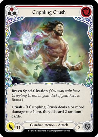 Crippling Crush (WTR043) (1st Edition) Rainbow Foil - Welcome to Rathe