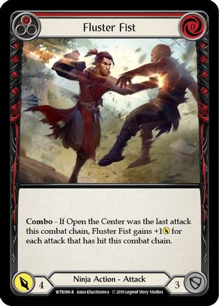 Fluster Fist (Red) (WTR086) (1st Edition) Rainbow Foil - Welcome to Rathe