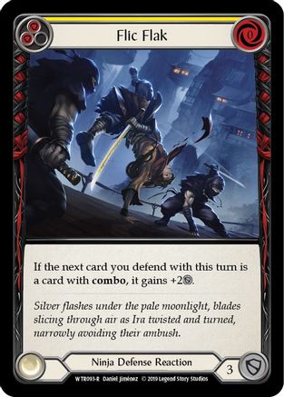 Flic Flak (Yellow) (WTR093) Unlimited Edition Rainbow Foil - Welcome to Rathe