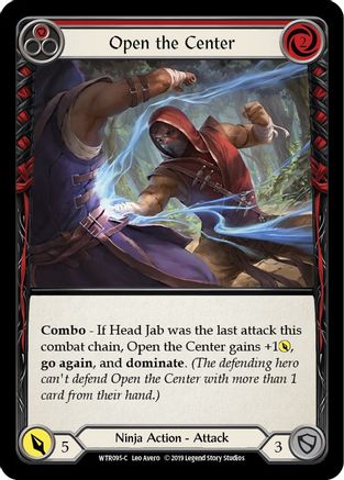 Open the Center (Red) (WTR095) - Welcome to Rathe 1st Edition Rainbow Foil | Silver Goblin