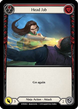 Head Jab (Red) (WTR098) Unlimited Edition Rainbow Foil - Welcome to Rathe