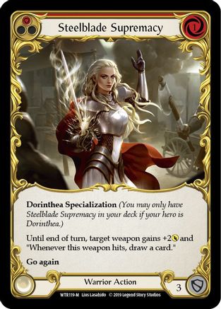 Steelblade Supremacy (WTR119) Unlimited Edition Rainbow Foil - Welcome to Rathe