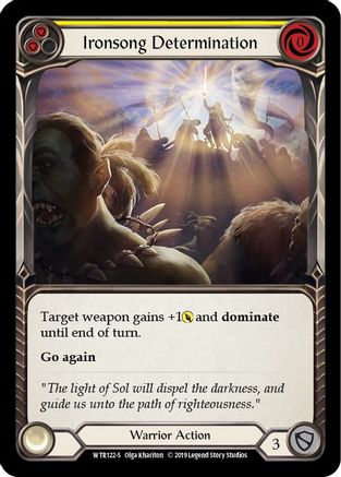 Ironsong Determination (WTR122) (1st Edition) Rainbow Foil - Welcome to Rathe