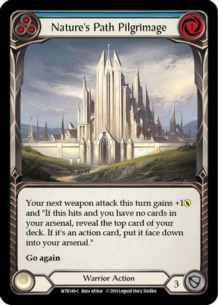 Nature's Path Pilgrimage (Blue) (WTR149) (Unlimited Edition) Rainbow Foil - Welcome to Rathe