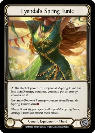 Fyendal's Spring Tunic Unlimited Edition Rainbow Foil (WTR150) - Welcome to Rathe