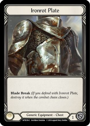 Ironrot Plate (WTR156) Unlimited Edition Rainbow Foil - Welcome to Rathe