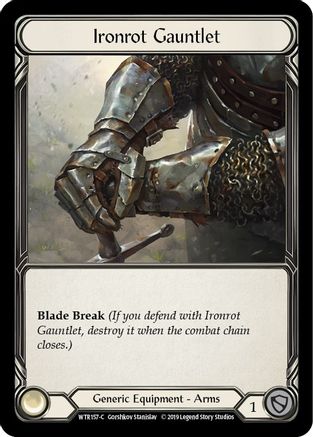 Ironrot Gauntlet (WTR157) (Unlimited Edition) Rainbow Foil - Welcome to Rathe