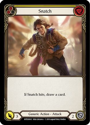 Snatch (Yellow) (WTR168) (Unlimited Edition) Rainbow Foil - Welcome to Rathe