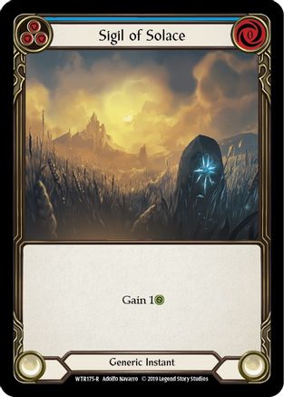 Sigil of Solace (Blue) (WTR175) (1st Edition) - Welcome to Rathe