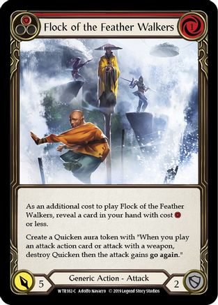 Flock of the Feather Walkers (Red) (WTR182) Unlimited Edition Rainbow Foil - Welcome to Rathe