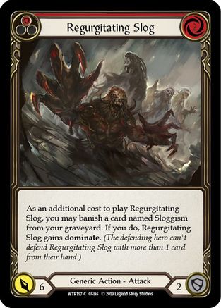 Regurgitating Slog (Red) 1st Edition Rainbow Foil (WTR197) - Welcome to Rathe | Silver Goblin