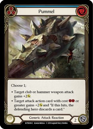 Pummel (Blue) (WTR208) Unlimited Edition Rainbow Foil - Welcome to Rathe