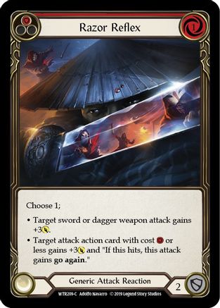 Razor Reflex (Red) (WTR209) Unlimited Edition Rainbow Foil - Welcome to Rathe