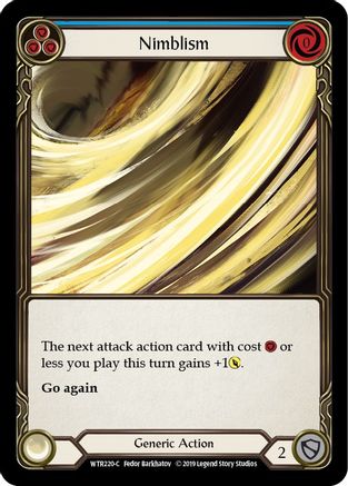 Nimblism (Blue) (WTR220) Unlimited Edition Rainbow Foil - Welcome to Rathe
