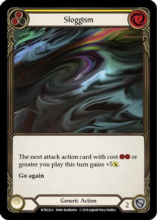 Sloggism (Yellow) (WTR222) Unlimited Edition Rainbow Foil - Welcome to Rathe