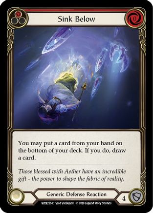 Sink Below (Red) (WTR215) (Unlimited Edition) Rainbow Foil - Welcome to Rathe
