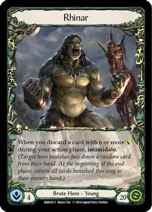 Rhinar 1st Edition  (RNR002) - Hero Deck: Rhinar