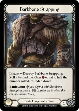 Barkbone Strapping (RNR005) - Hero Deck: Rhinar 1st Edition | Silver Goblin