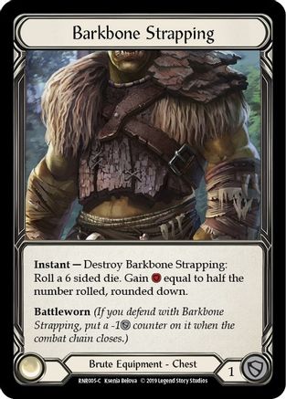 Barkbone Strapping (RNR005) - Hero Deck: Rhinar 1st Edition