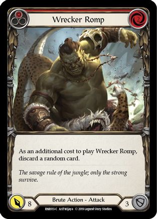 Wrecker Romp (Red) (RNR013) 1st Edition  - Hero Deck: Rhinar