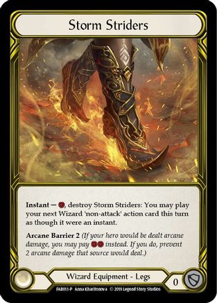 Storm Striders (Golden) (FAB011) (1st Edition) Cold Foil - FaB Promos