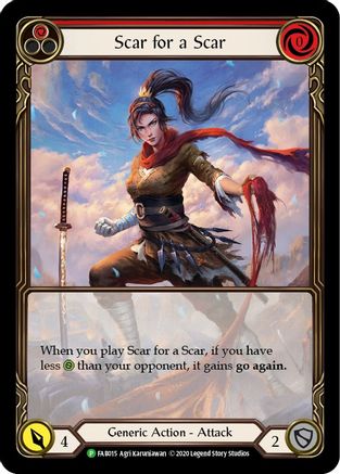 Scar for a Scar (FAB015) (1st Edition) Rainbow Foil - FaB Promos