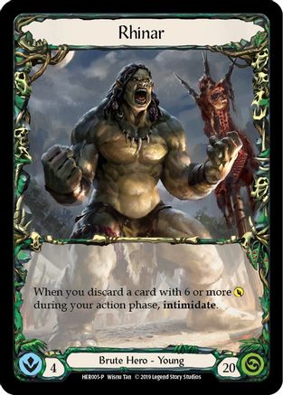 Rhinar (HER005) (1st Edition) Rainbow Foil - FaB Promos