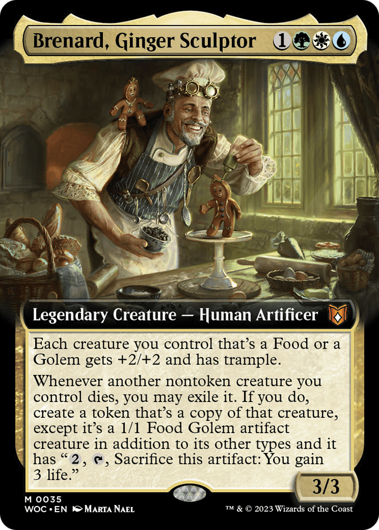 Brenard, Ginger Sculptor (Extended Art) [Wilds of Eldraine Commander] | Silver Goblin