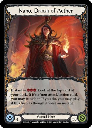 Kano, Dracai of Aether (HER020) (1st Edition) Rainbow Foil - FaB Promos