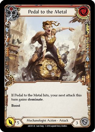 Pedal to the Metal (Red) (ARC011) (Unlimited Edition) Rainbow Foil - Arcane Rising
