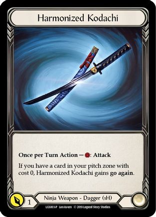 Harmonized Kodachi - LGS003 1st Edition Cold Foil (LGS003) - Flesh and Blood: Promo Cards