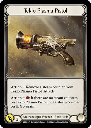 Teklo Plasma Pistol - LGS009 (LGS009) 1st Edition Cold Foil - Flesh and Blood: Promo Cards