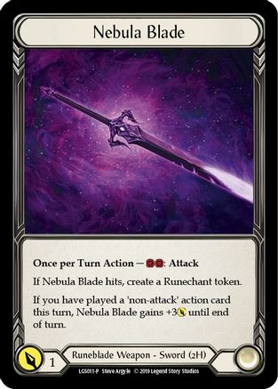 Nebula Blade - LGS011 1st Edition Cold Foil (LGS011) - Flesh and Blood: Promo Cards