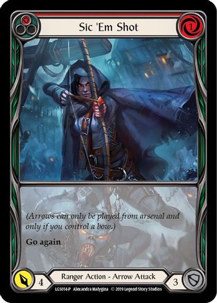 Sic 'Em Shot (Red) - LGS014 (LGS014) 1st Edition  - Flesh and Blood: Promo Cards