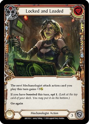 Locked and Loaded (Red) (ARC032) Unlimited Edition Rainbow Foil - Arcane Rising
