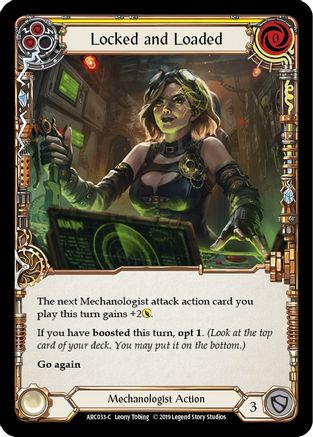 Locked and Loaded (Yellow) (ARC033) (Unlimited Edition) Rainbow Foil - Arcane Rising