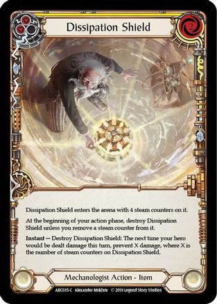 Dissipation Shield (ARC035) 1st Edition Rainbow Foil - Arcane Rising