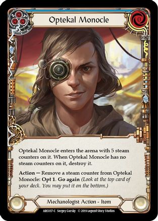 Optekal Monocle (ARC037) Unlimited Edition Rainbow Foil - Arcane Rising