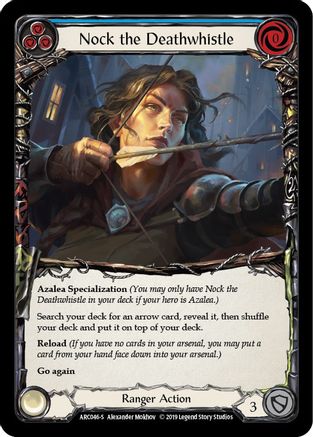 Nock the Deathwhistle (ARC046) 1st Edition Rainbow Foil - Arcane Rising