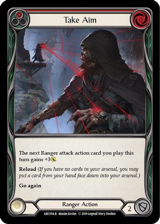 Take Aim (Red) (ARC054) Unlimited Edition Rainbow Foil - Arcane Rising