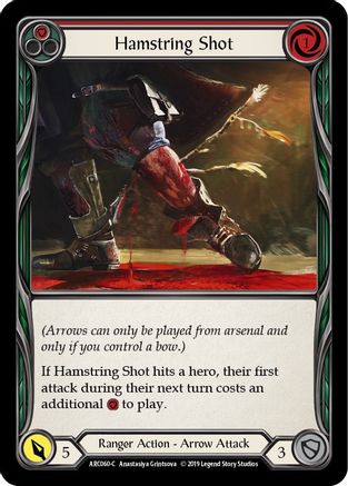 Hamstring Shot (Red) (ARC060) Unlimited Edition Rainbow Foil - Arcane Rising