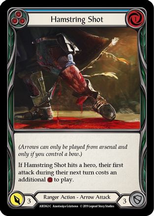 Hamstring Shot (Blue) (ARC062) Unlimited Edition Rainbow Foil - Arcane Rising