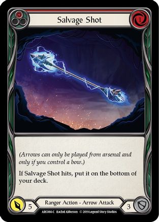 Salvage Shot (Red) (ARC066) Unlimited Edition Rainbow Foil - Arcane Rising