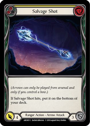 Salvage Shot (Yellow) (ARC067) Unlimited Edition Rainbow Foil - Arcane Rising