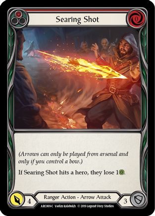 Searing Shot (Red) (ARC069) Unlimited Edition Rainbow Foil - Arcane Rising