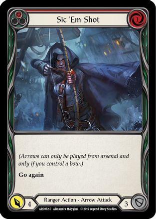 Sic 'Em Shot (Red) (ARC072) (1st Edition) - Arcane Rising