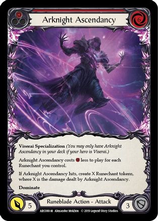 Arknight Ascendancy (ARC080) 1st Edition Rainbow Foil - Arcane Rising