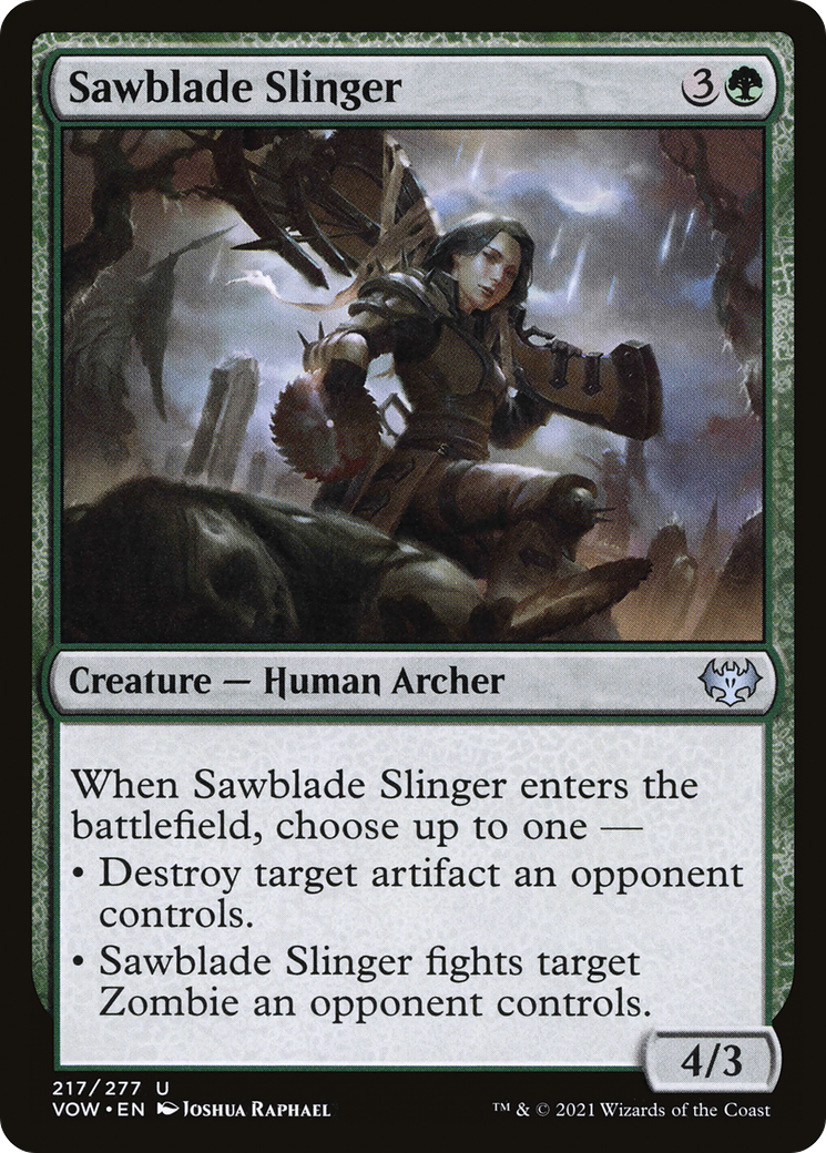 Sawblade Slinger (217) Foil - Innistrad: Crimson Vow